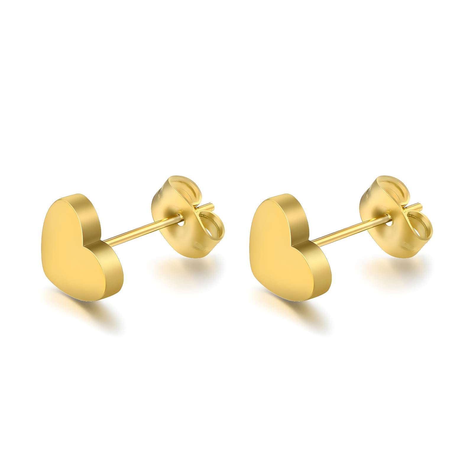 Amora Earrings, 18K Gold Plated Steel