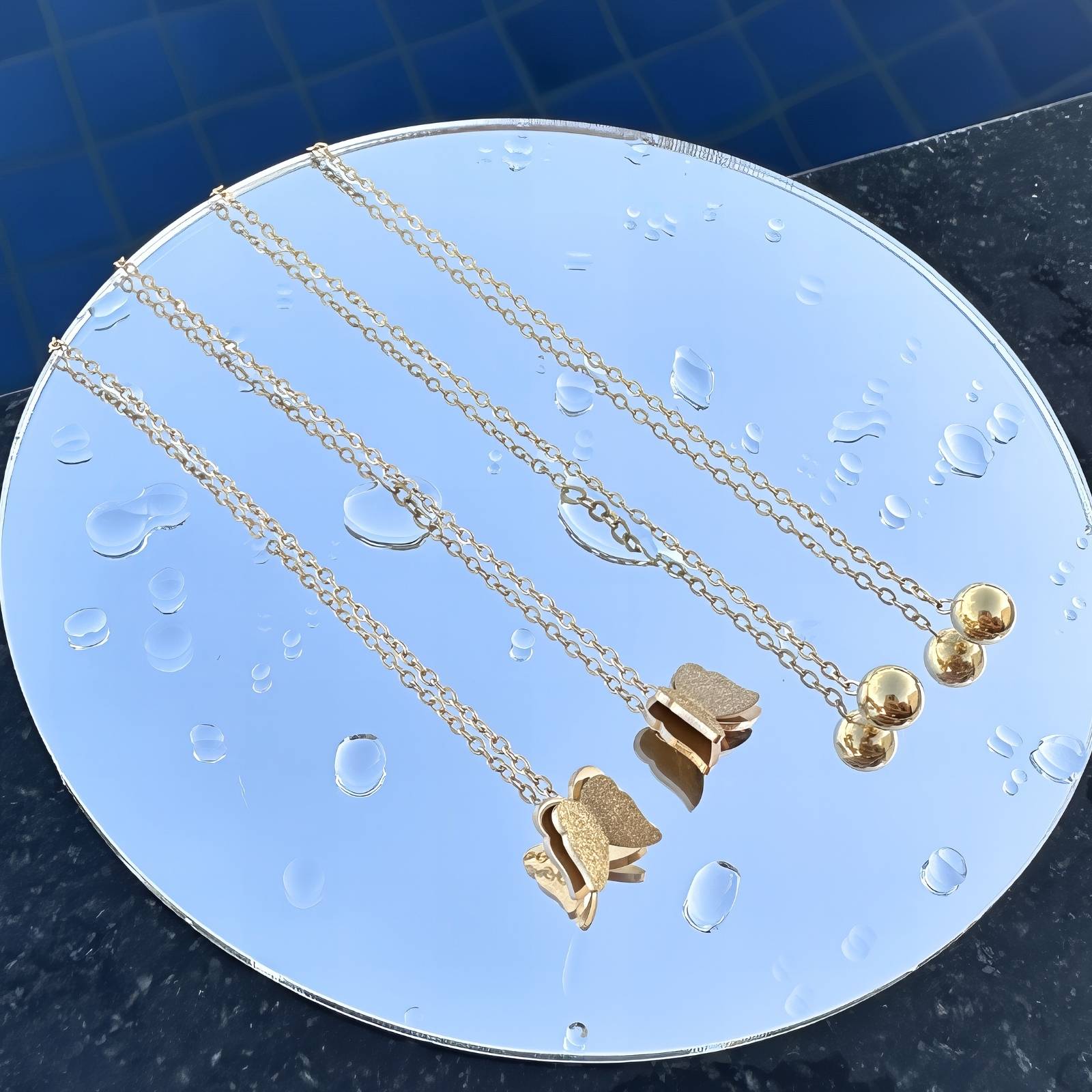 Whisperflight Earrings, 18K Gold Plated Steel