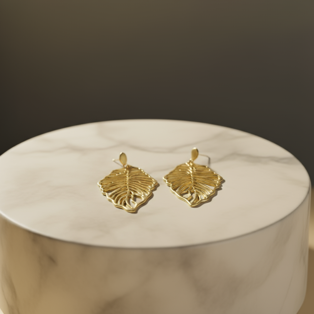 Golden Leaves Earrings