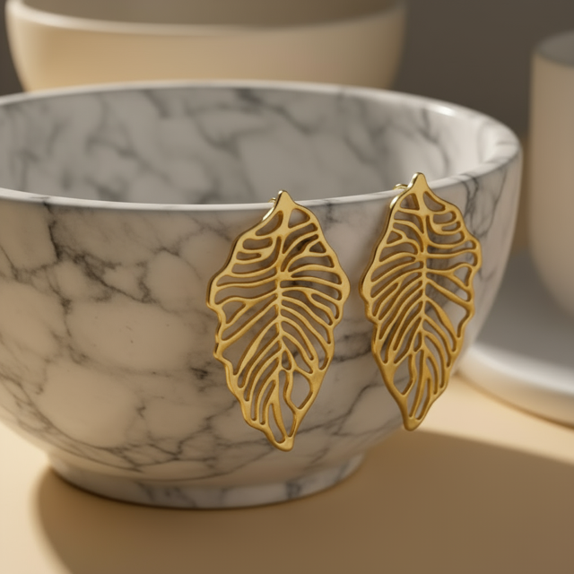 Golden Leaves Earrings
