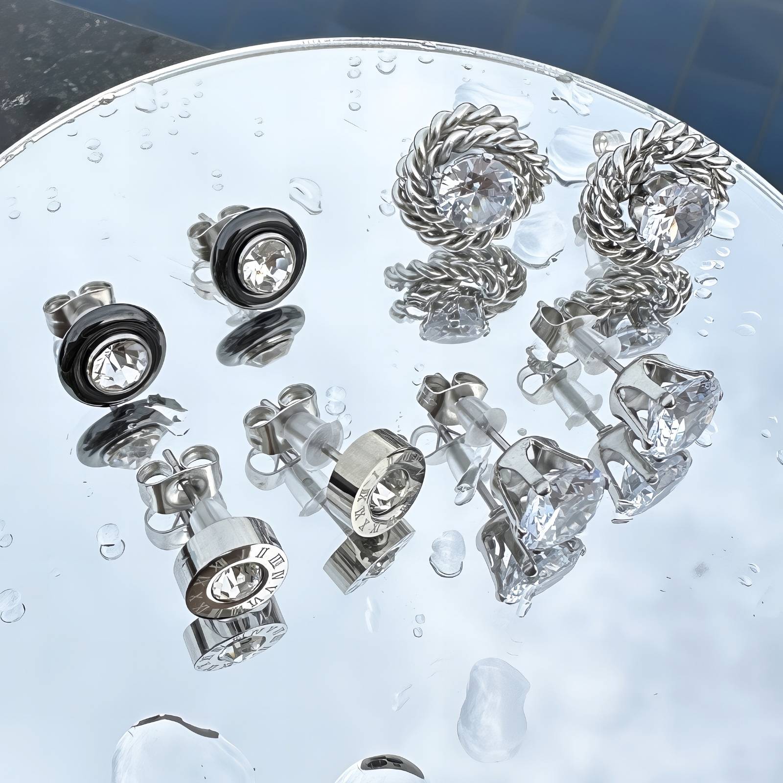 Eternal Time Earrings, Stainless Steel