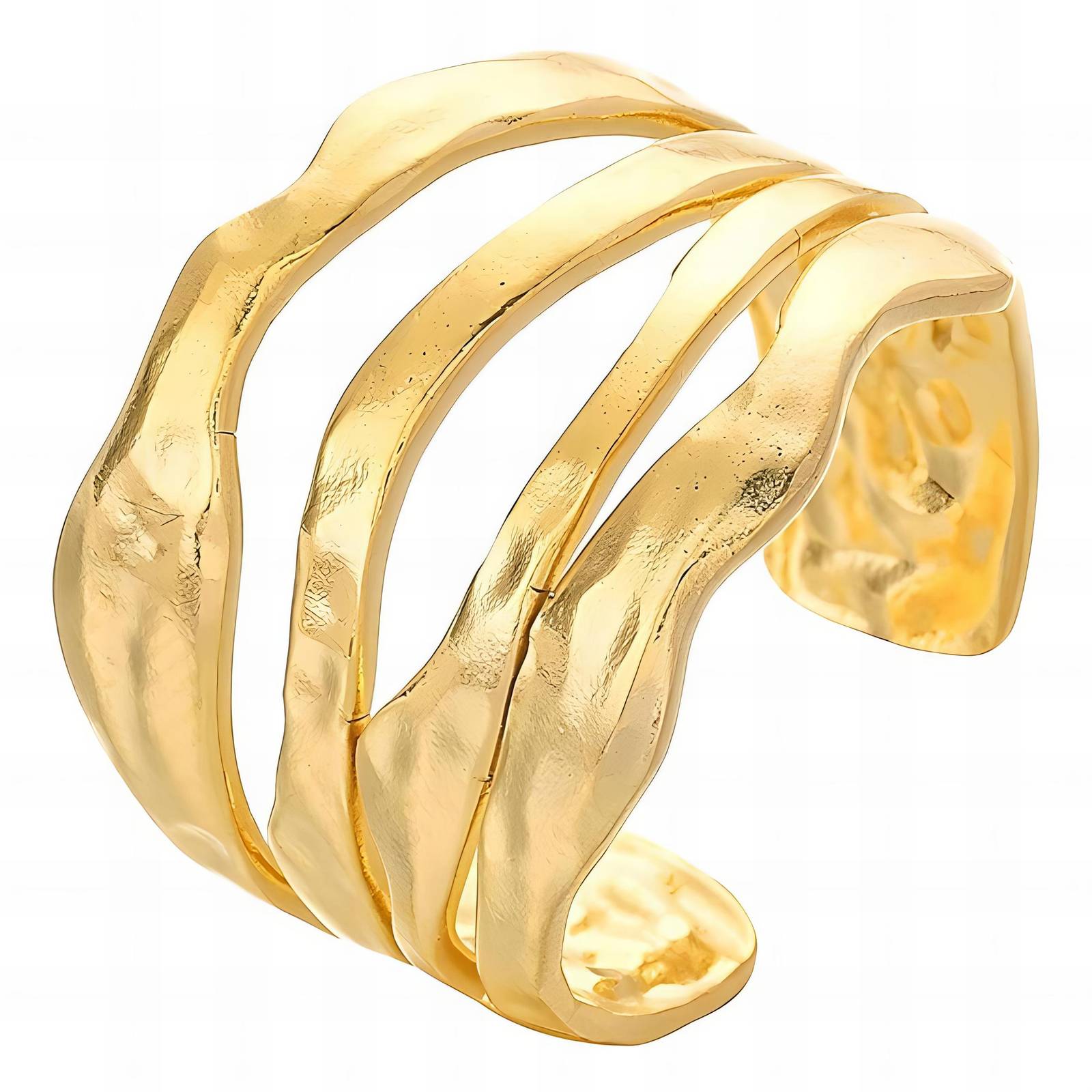 Echo Ring, 18K Gold Plated Steel