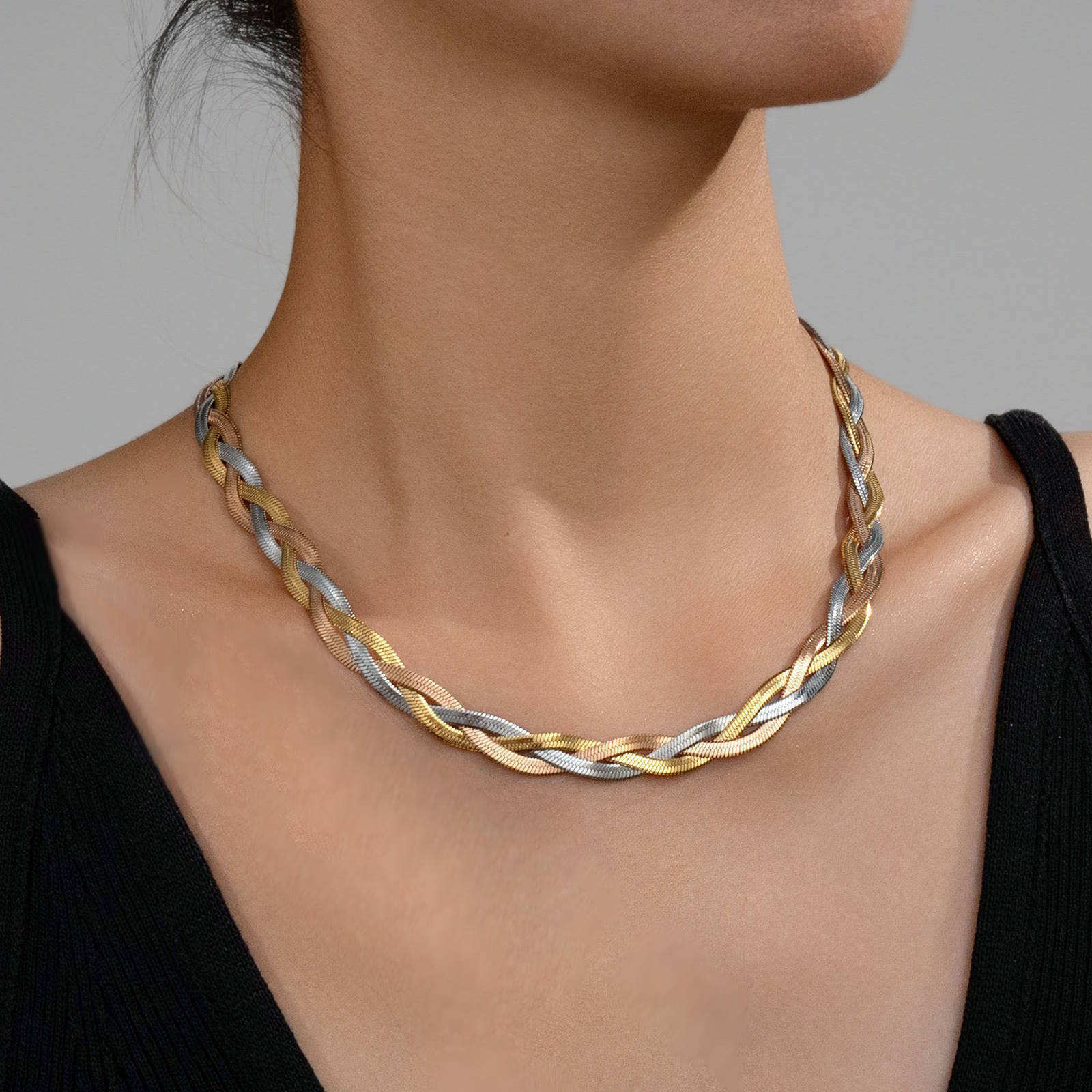 Everchain Necklace, 18K Gold Plated Steel