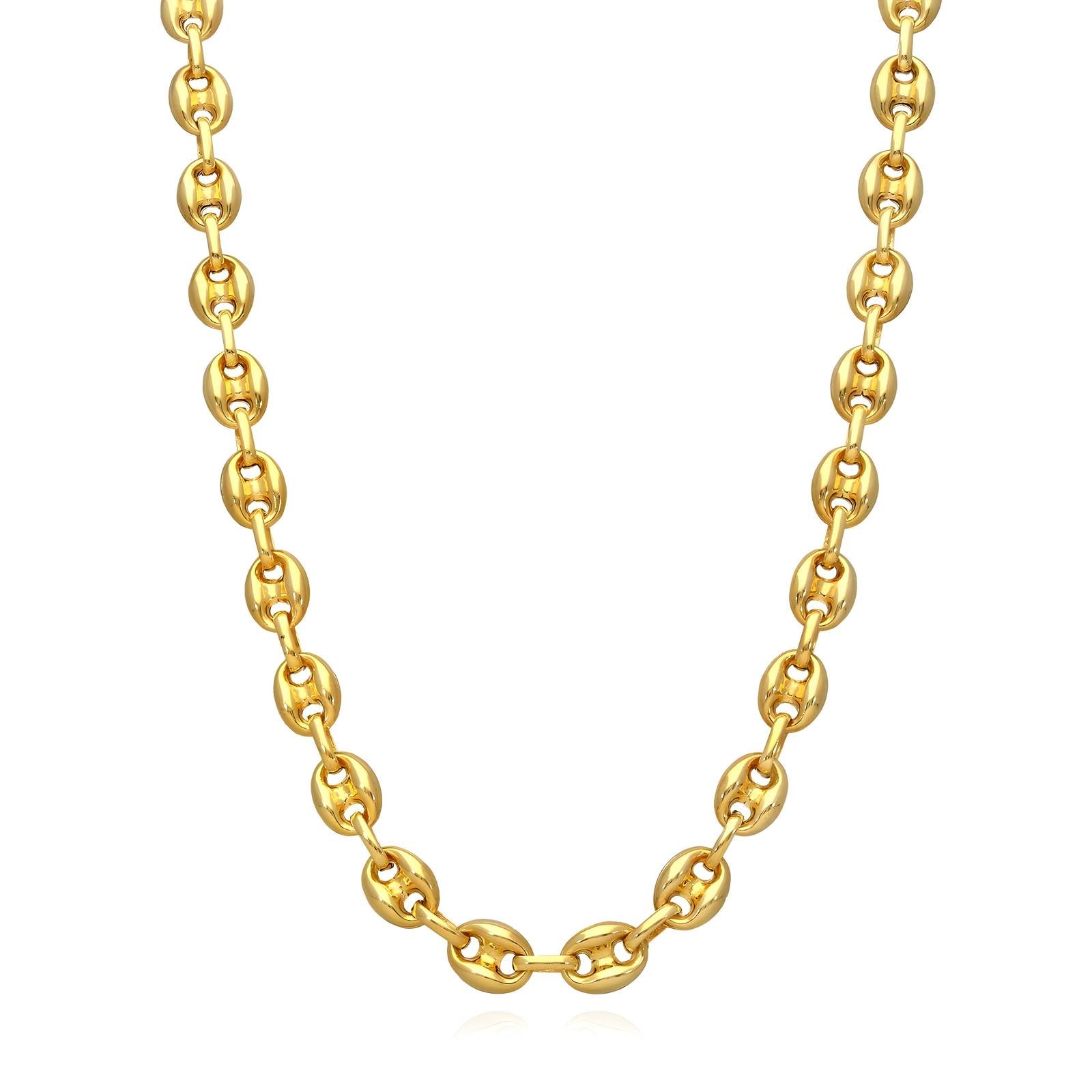 Loopline Necklace, 18K Gold Plated Steel