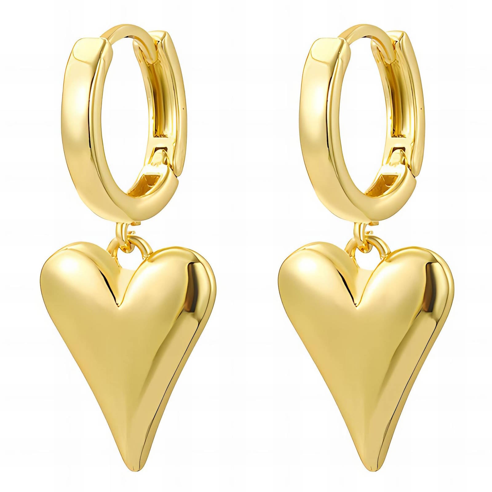 Love Note Earrings, 18K Gold Plated Steel