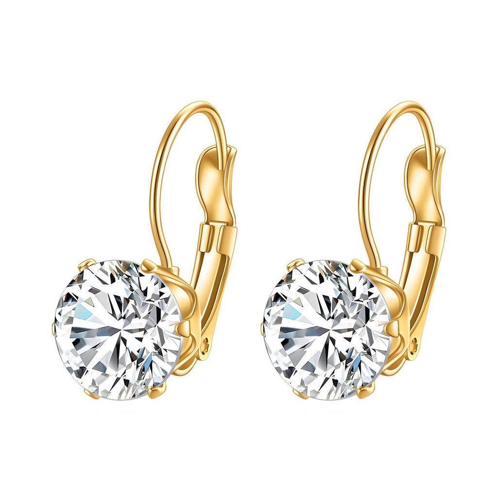 Lumi Studs Earrings, 18K Gold Plated Steel