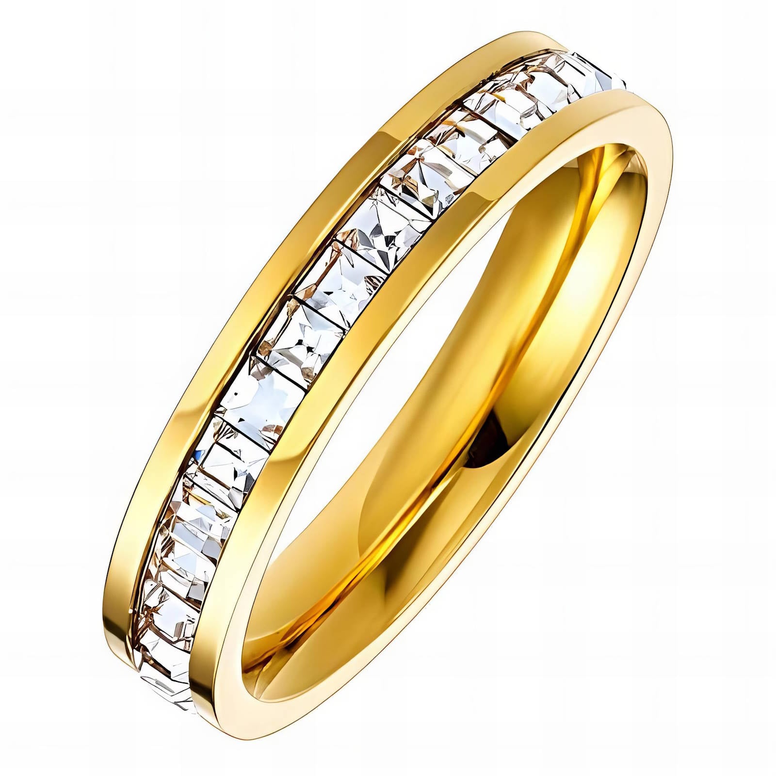Eternal Grace Ring, 18K Gold Plated Steel
