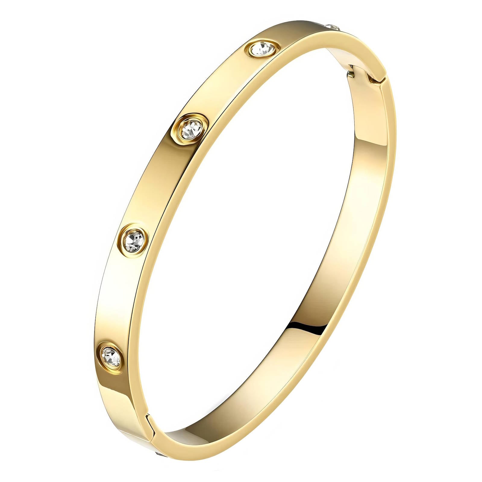 Eternal Spark Bracelet, 18K Gold Plated Steel