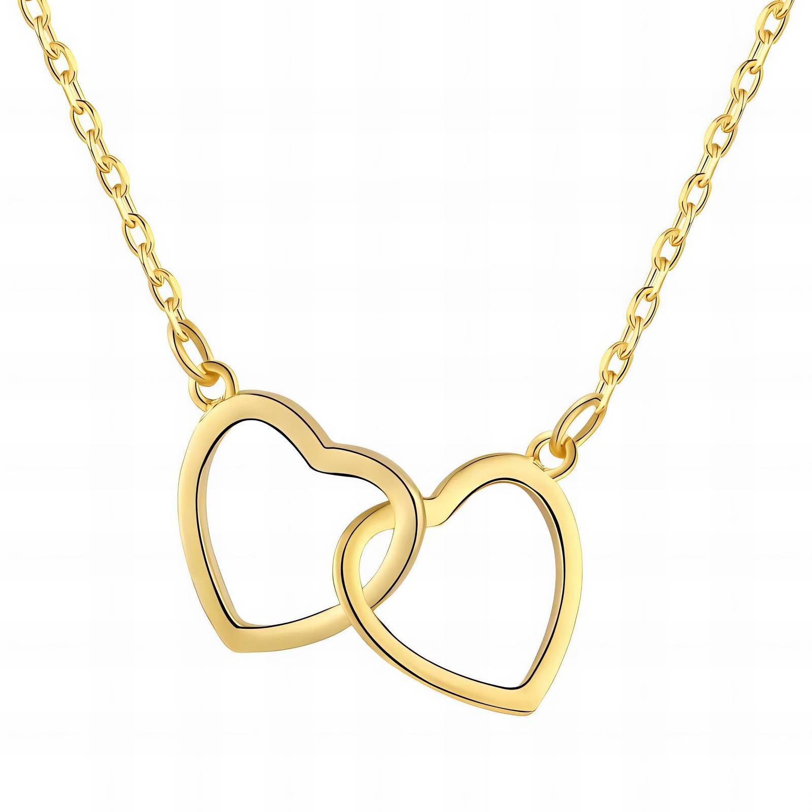 Love Ties Necklace, 18K Gold Plated Steel