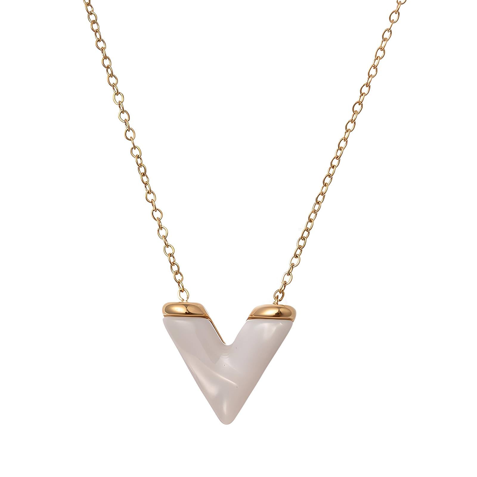 Veluxe Necklace, 18K Gold Plated Steel