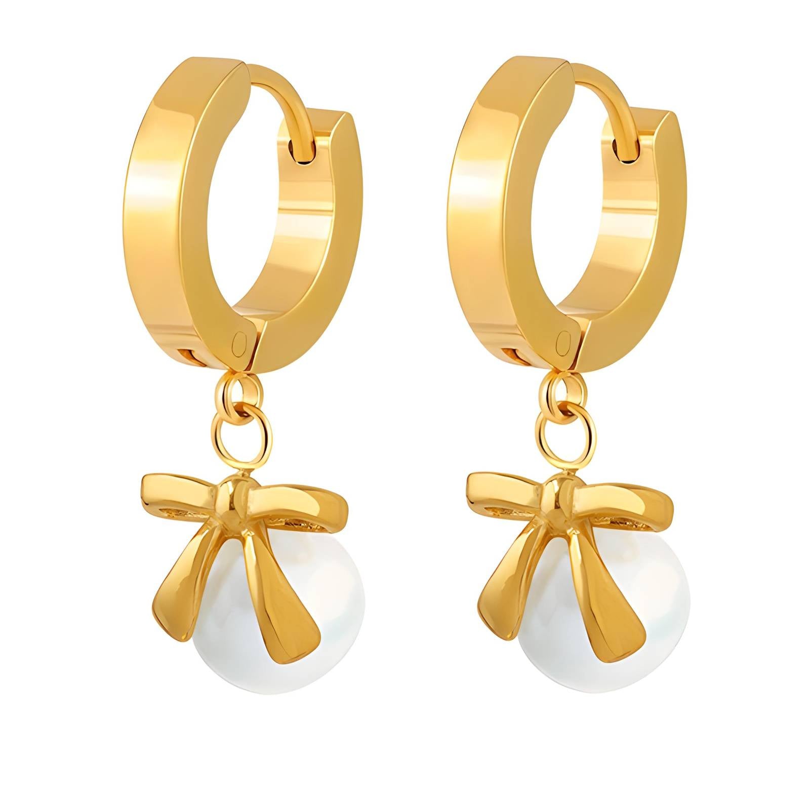 Ballet Glow Earrings, 18K Gold Plated Steel