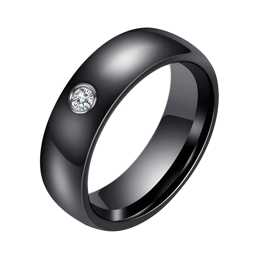 Night Glam Ring, Stainless Steel