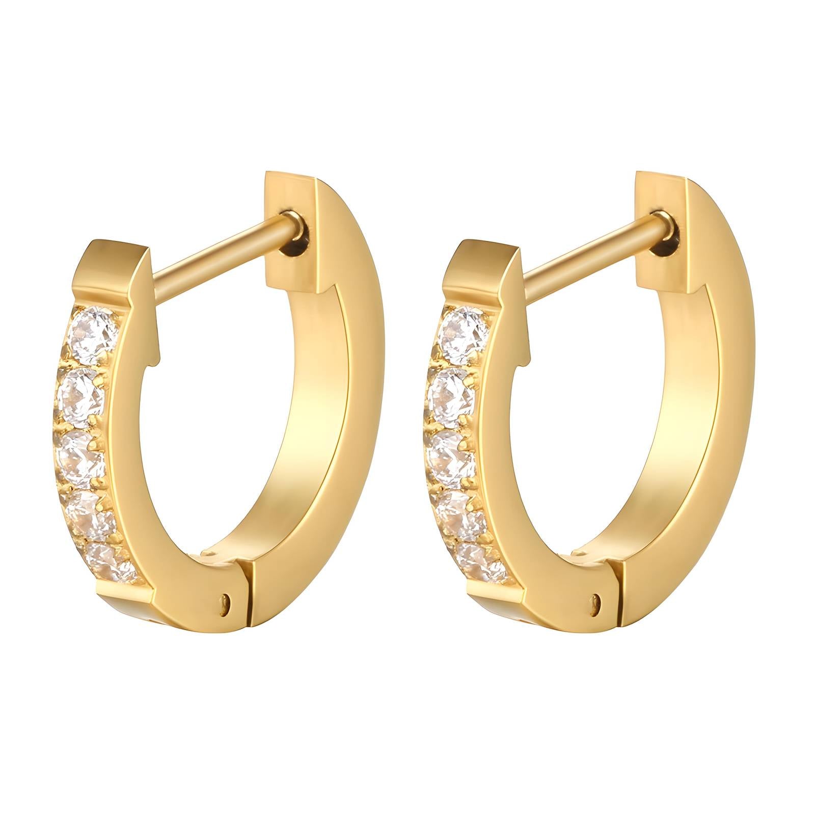 Eternal Grace Earrings, 18K Gold Plated Steel