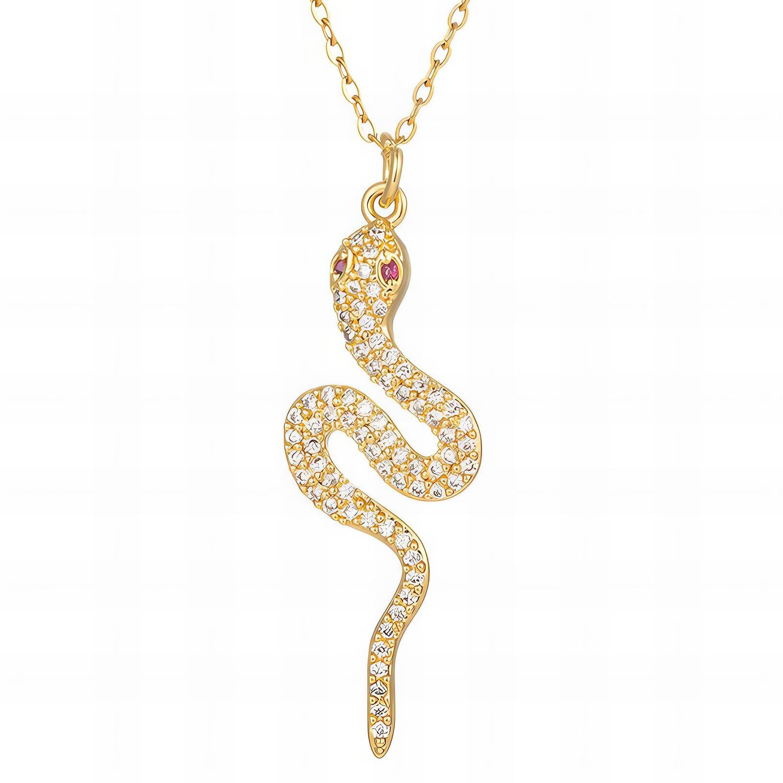 Gilded Fang Necklace, 18K Gold Plated Steel