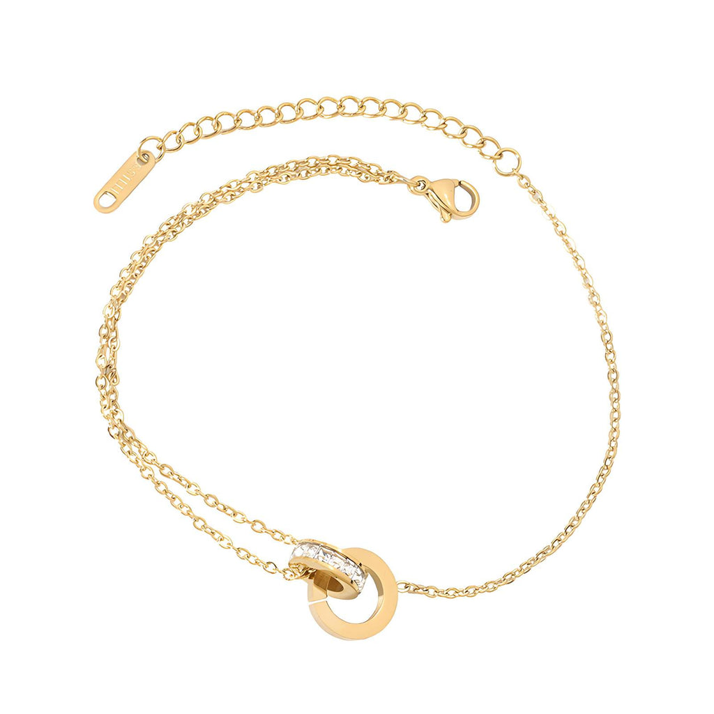 Eternal Time Bracelet, 18K Gold Plated Steel