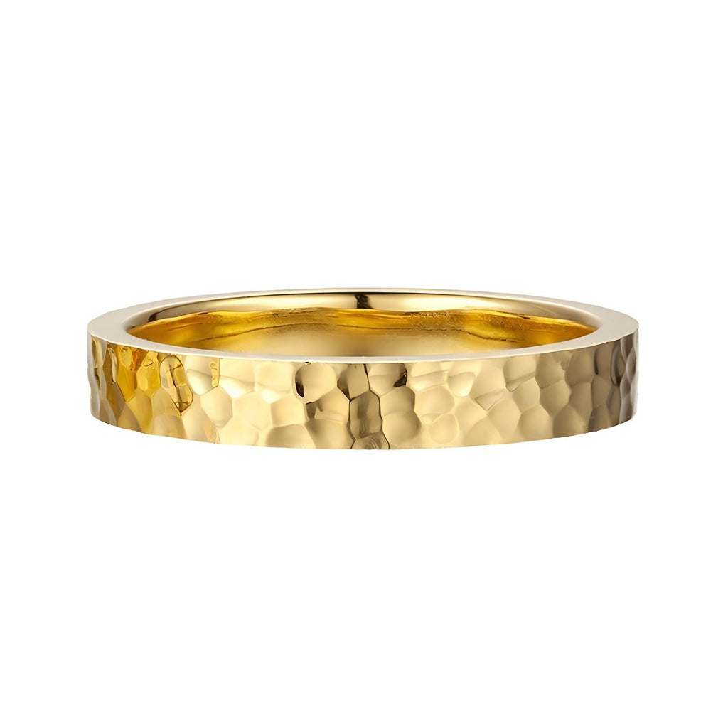 Raw Radiance Ring, 18K Gold Plated Steel