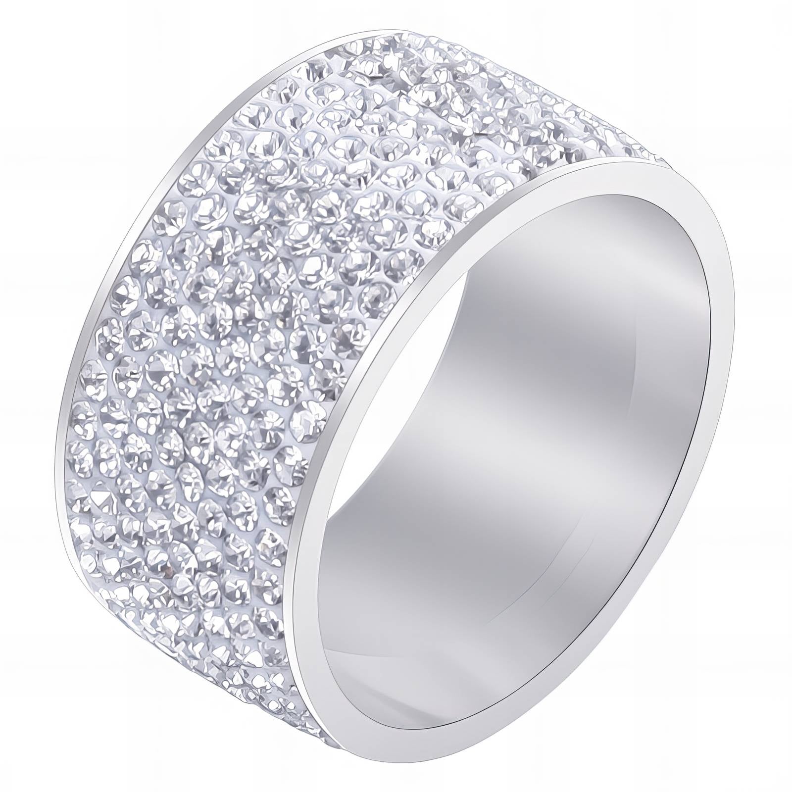 Endless Sparkle Ring, Stainless Steel
