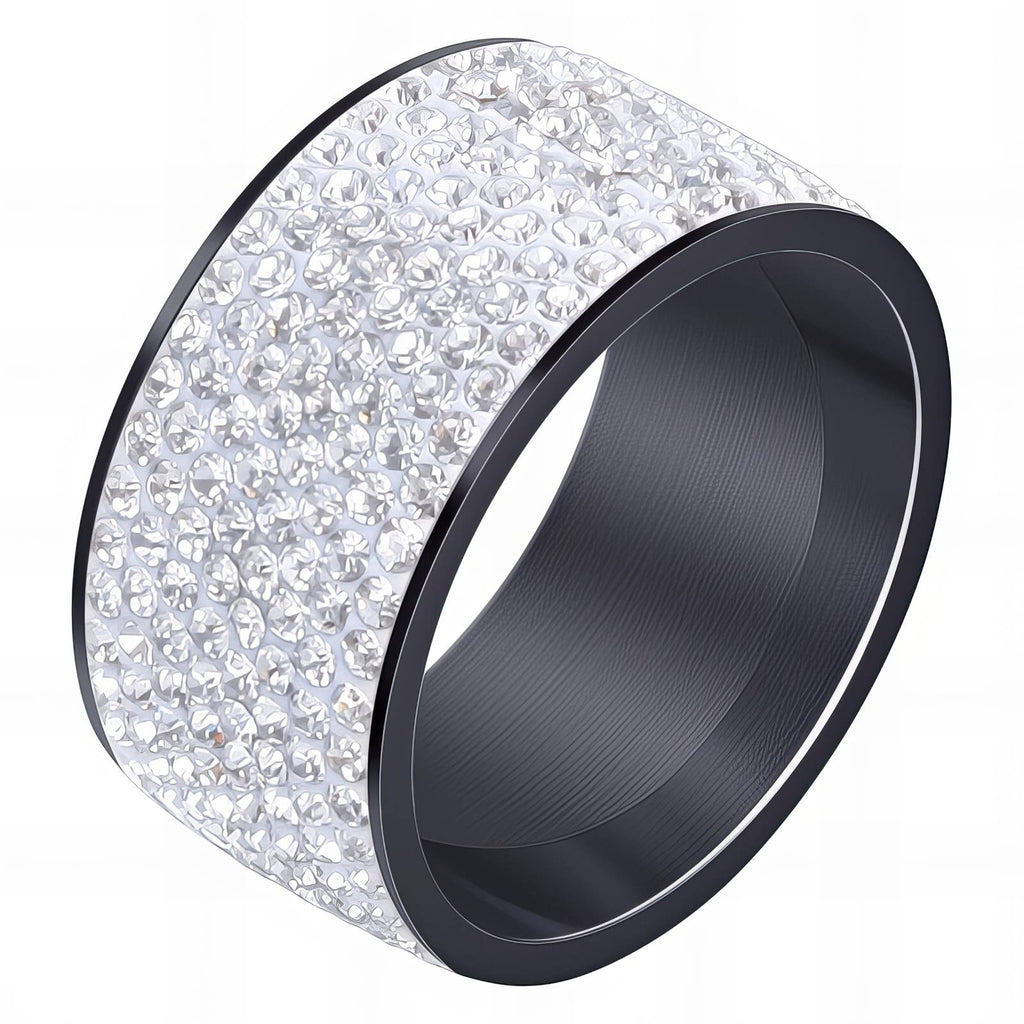 Endless Sparkle Ring, Stainless Steel