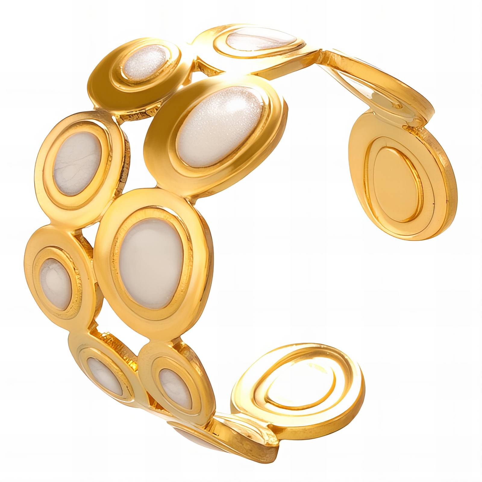 Balanced Beauty Ring, 18K Gold Plated Steel