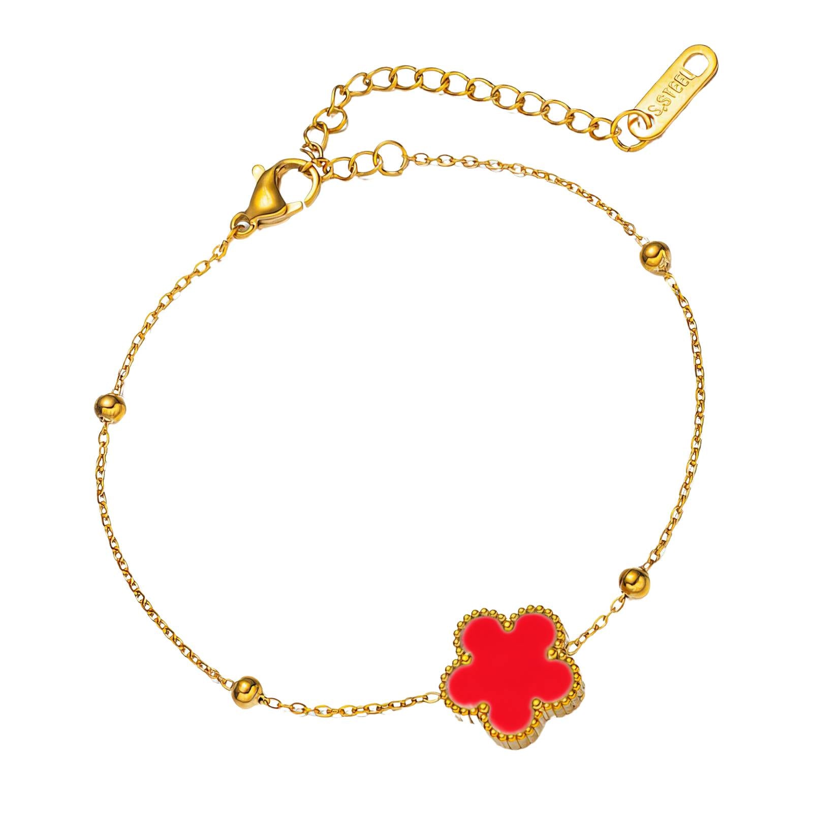 Red Belle, 18K Gold Plated Steel
