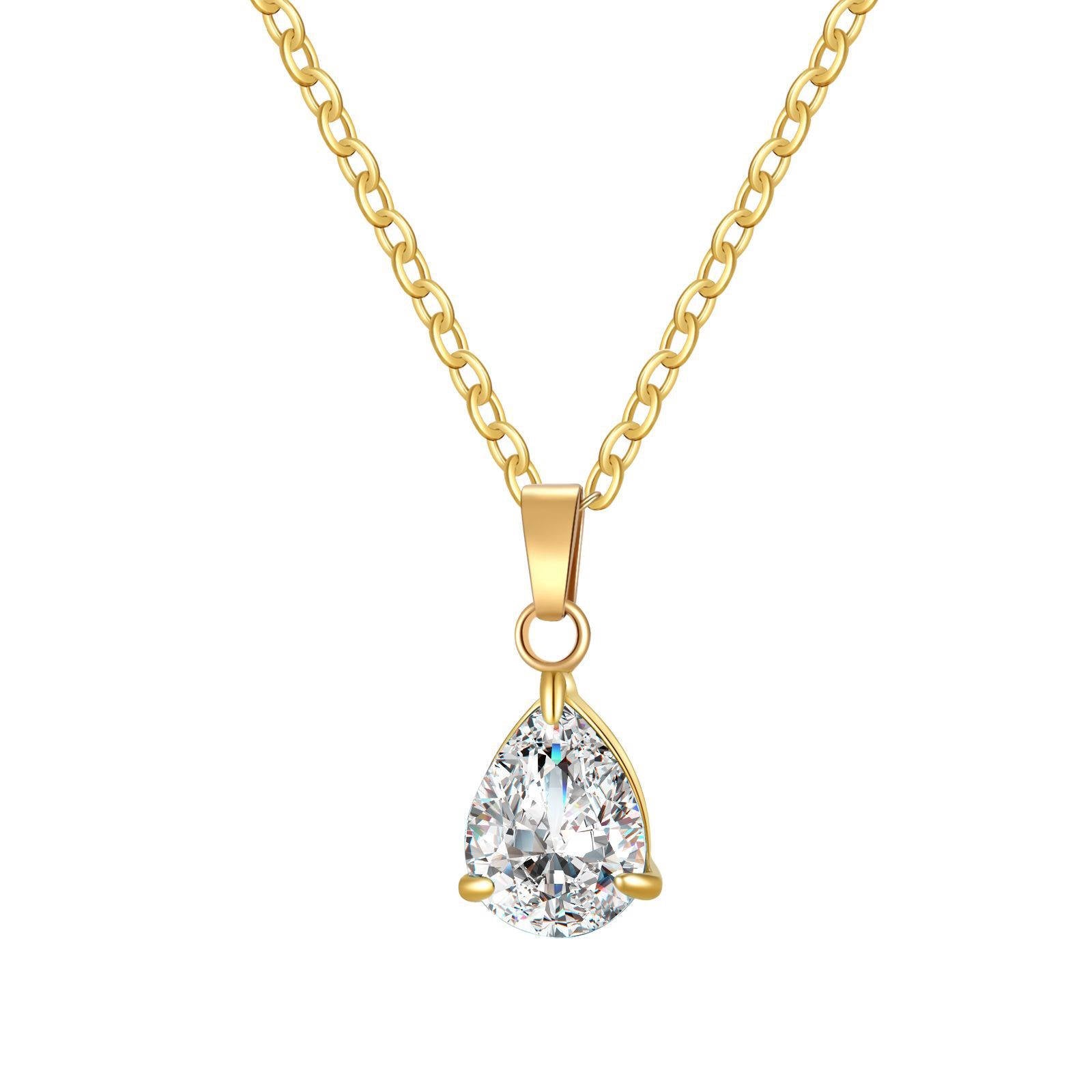 Silent Spark Necklace, 18K Gold Plated Steel