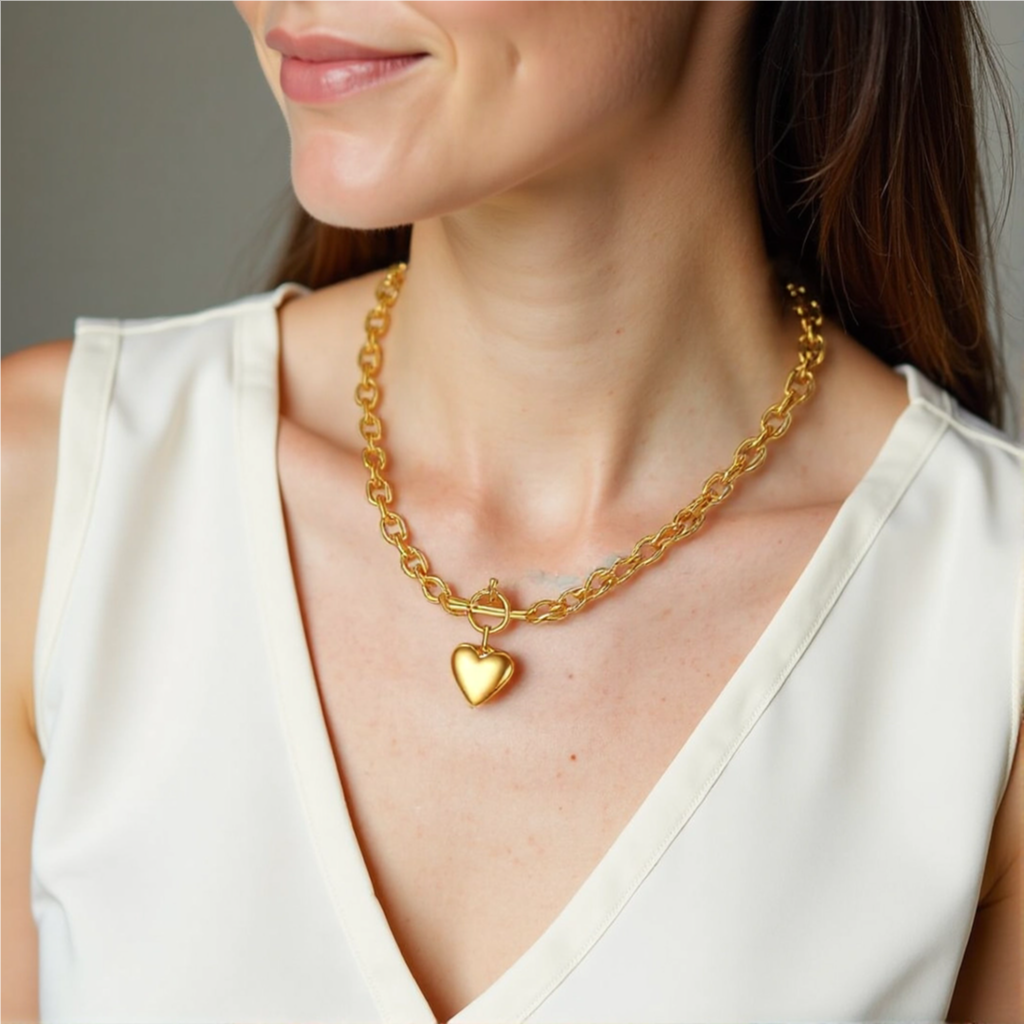Evermine Necklace, 18K Gold Plated Steel