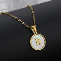 Monogram Shell Necklace
