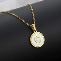 Monogram Shell Necklace