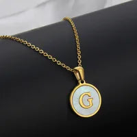 Monogram Shell Necklace