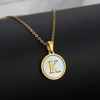 Monogram Shell Necklace