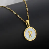 Monogram Shell Necklace