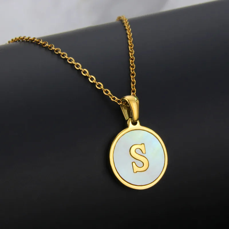 Monogram Shell Necklace