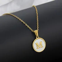 Monogram Shell Necklace
