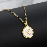 Monogram Shell Necklace