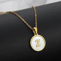 Monogram Shell Necklace