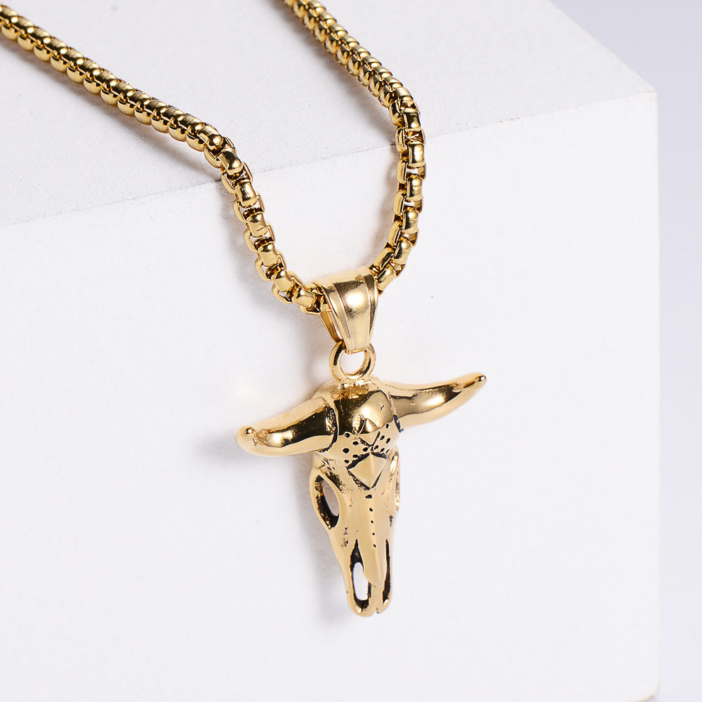 Tauren Bull Skull Necklace