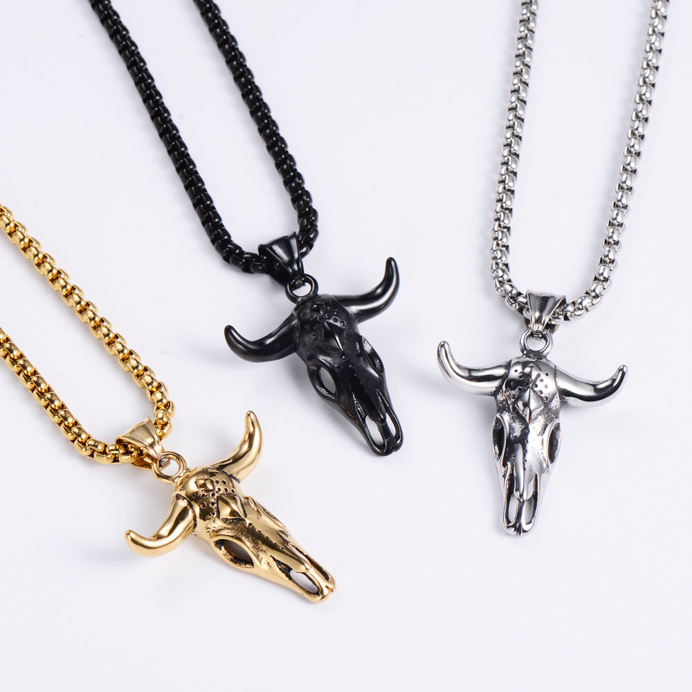 Tauren Bull Skull Necklace