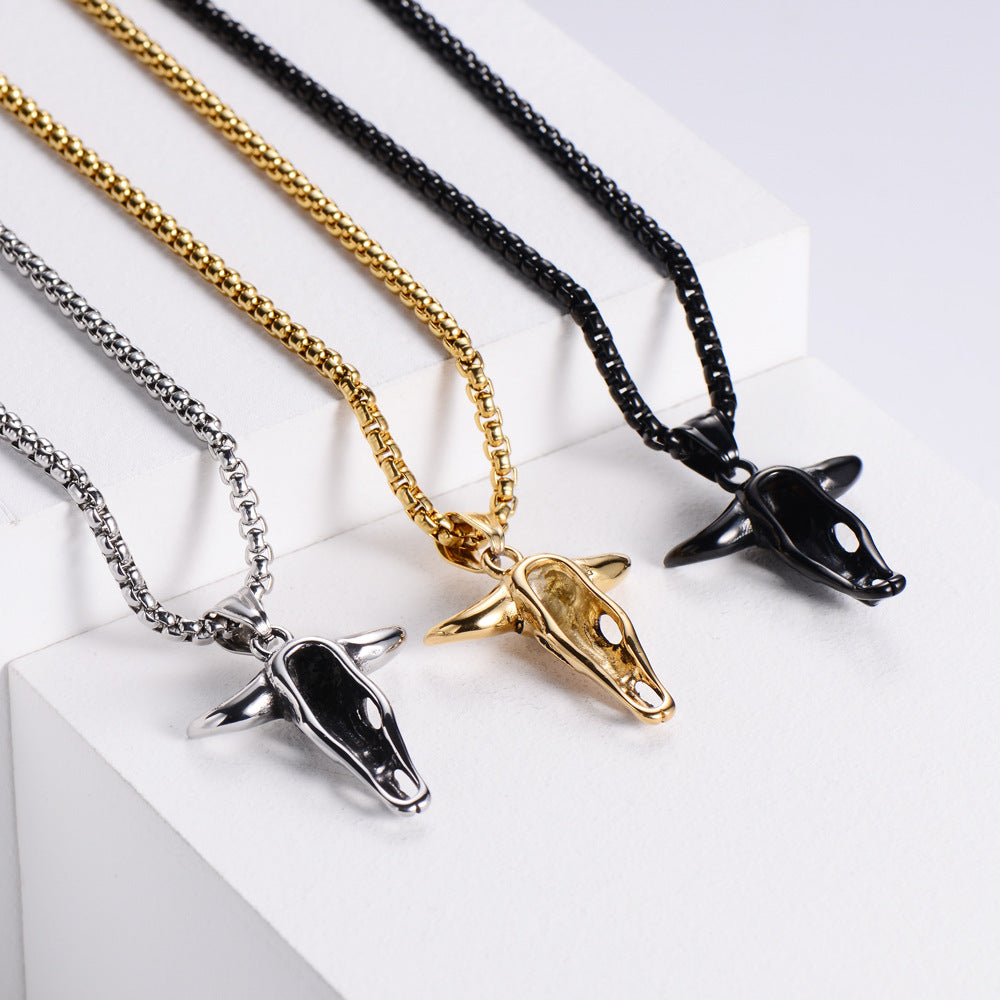 Tauren Bull Skull Necklace