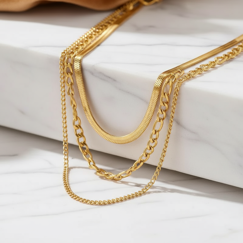 Trinity Layers Necklace