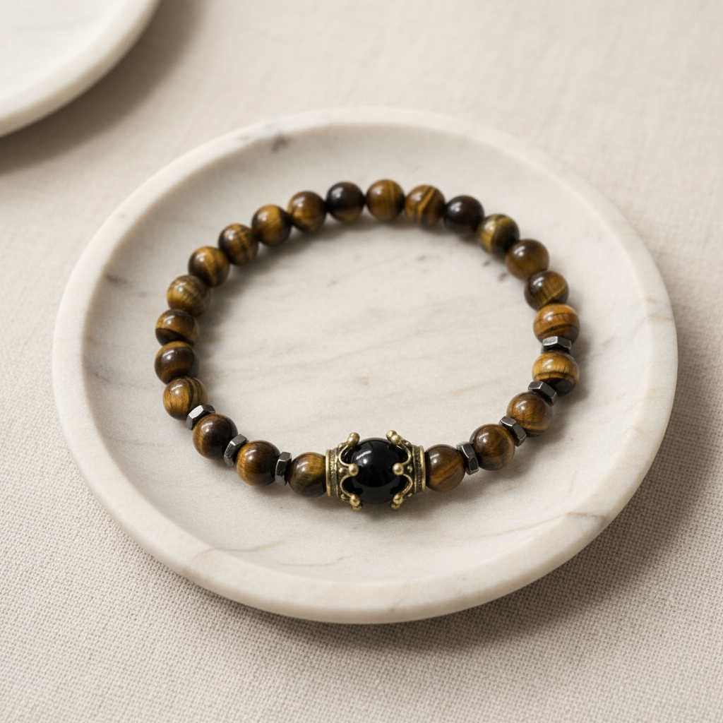 Beaded Crown Bracelet