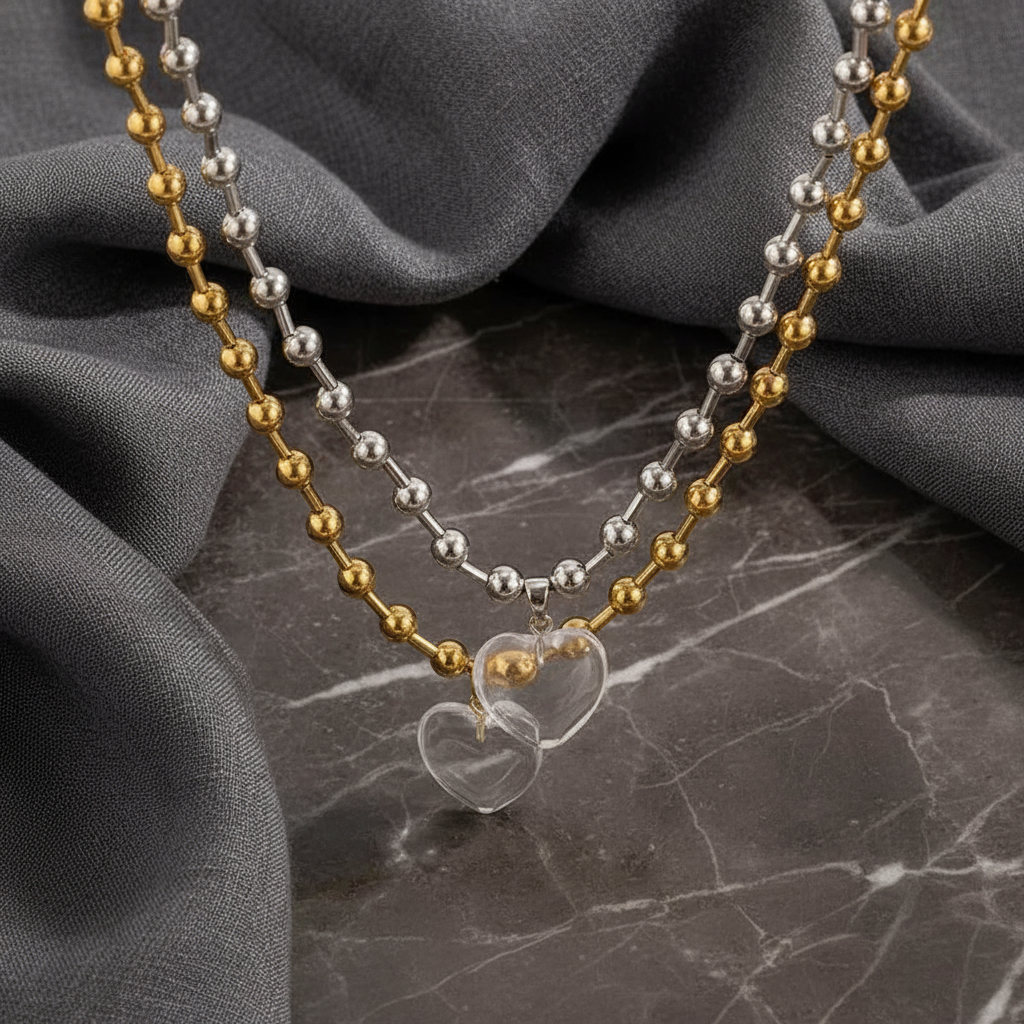 Beaded Heart Necklace