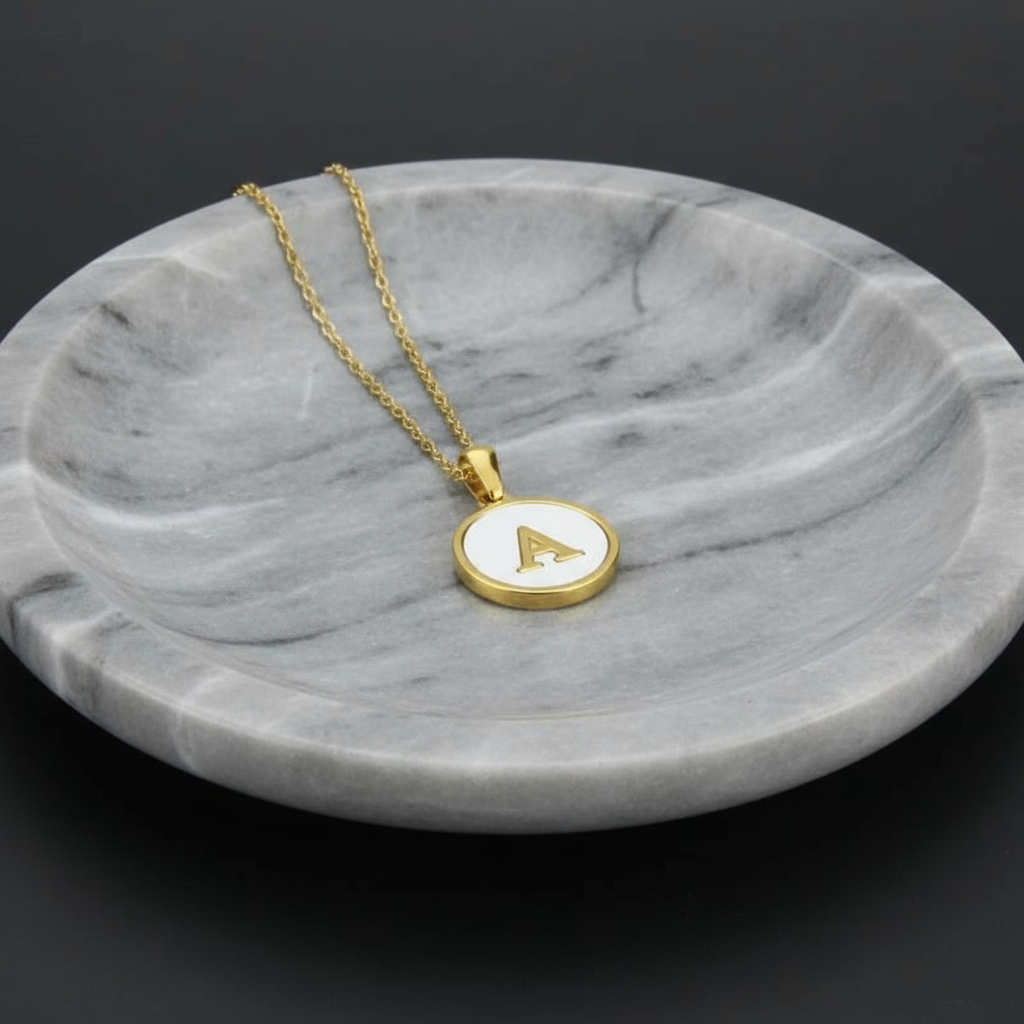 Monogram Shell Necklace