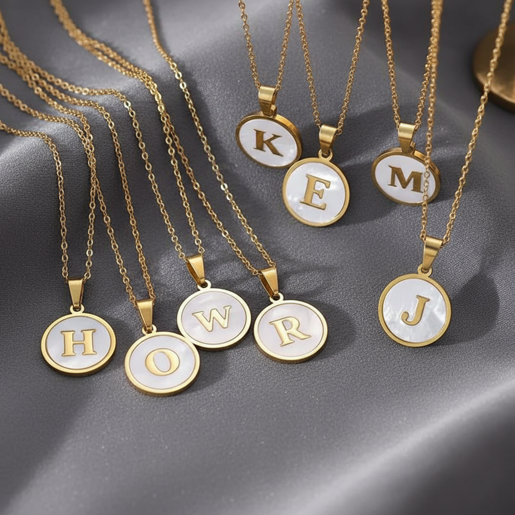 Monogram Shell Necklace