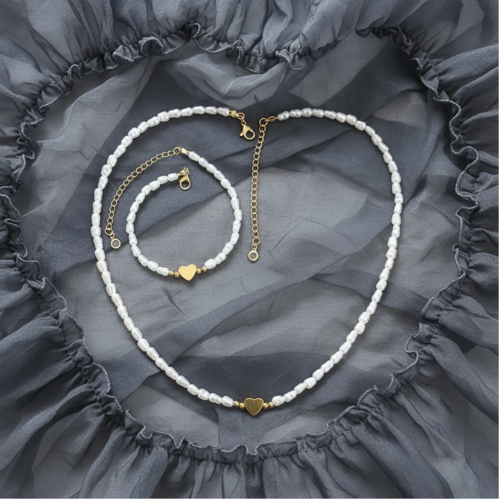 Heart of Pearls Set of Two