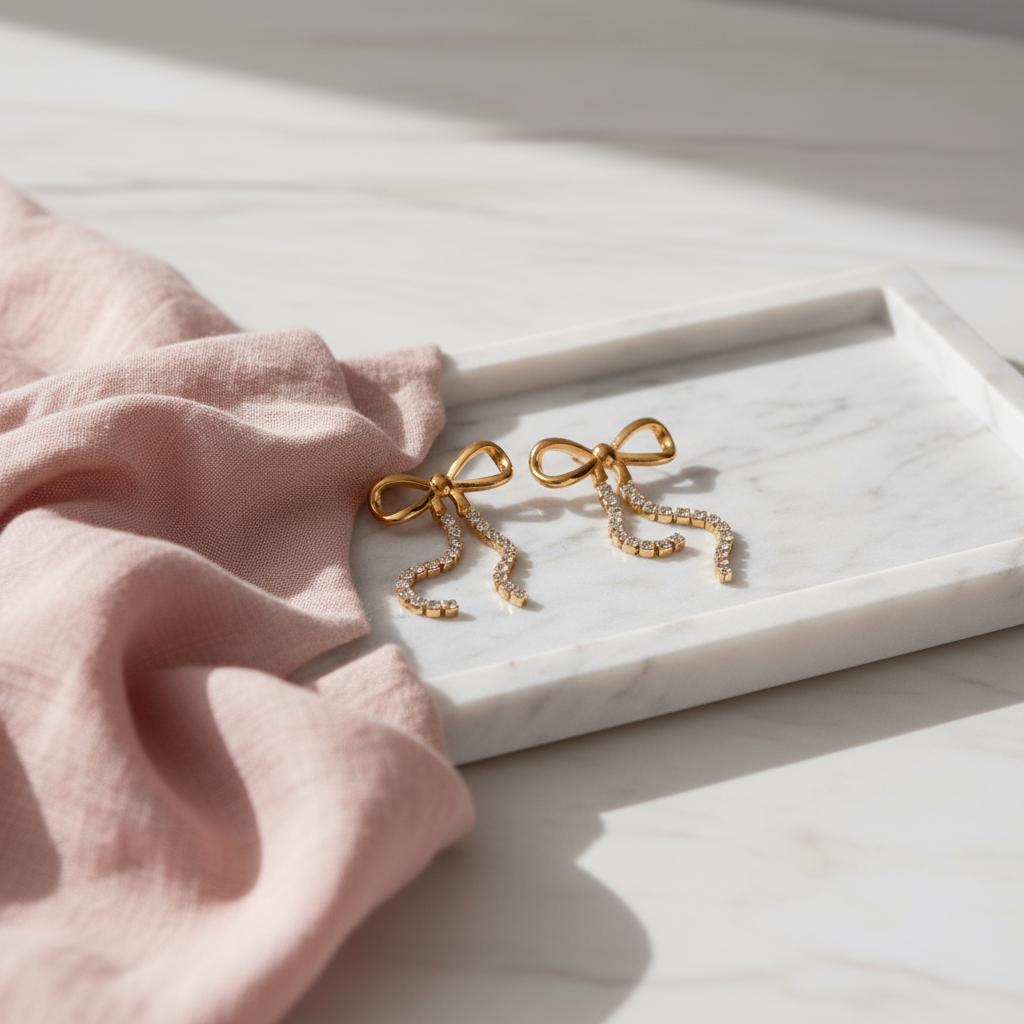 Sparkle Bow Earrings