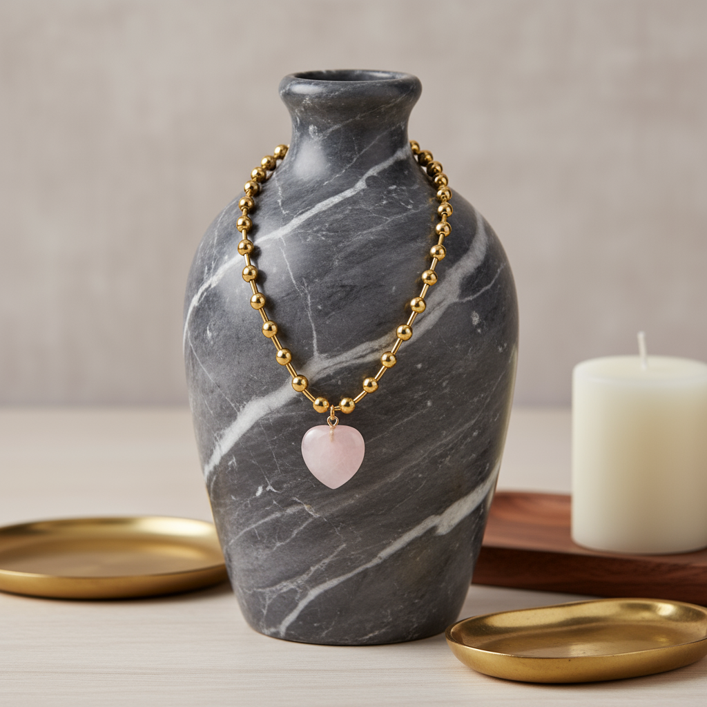 Beaded Heart Necklace