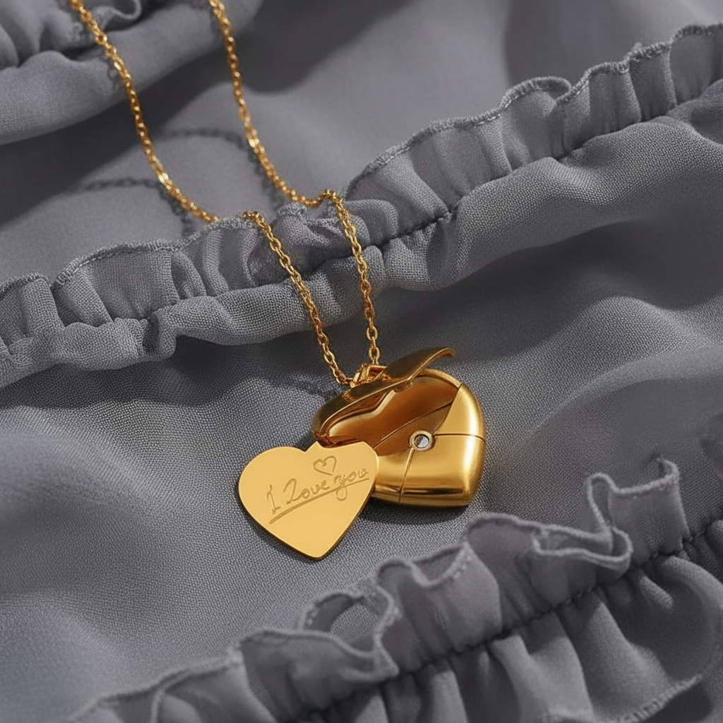 Love Heart Locker Necklace