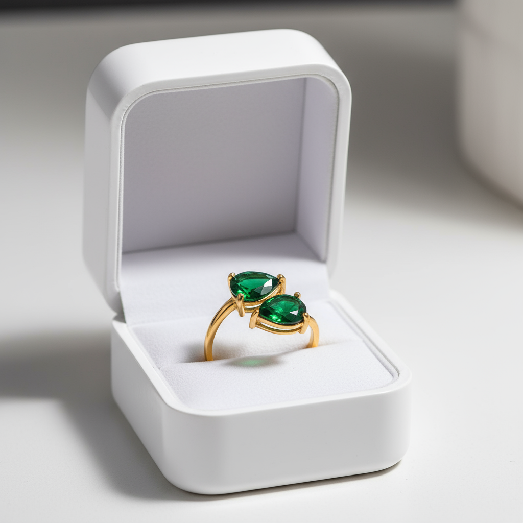 Emerald Balance Ring