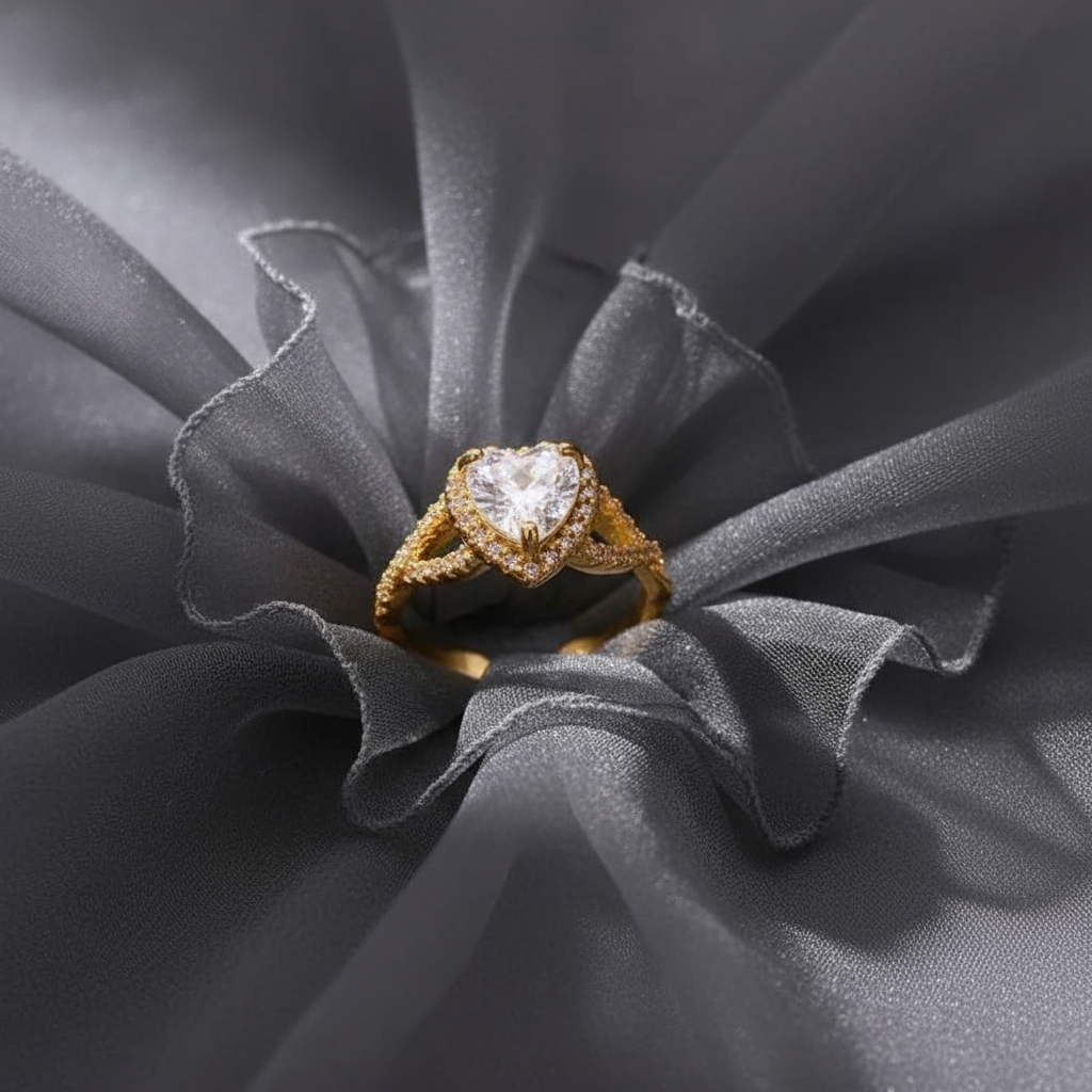 Serene Heart Ring