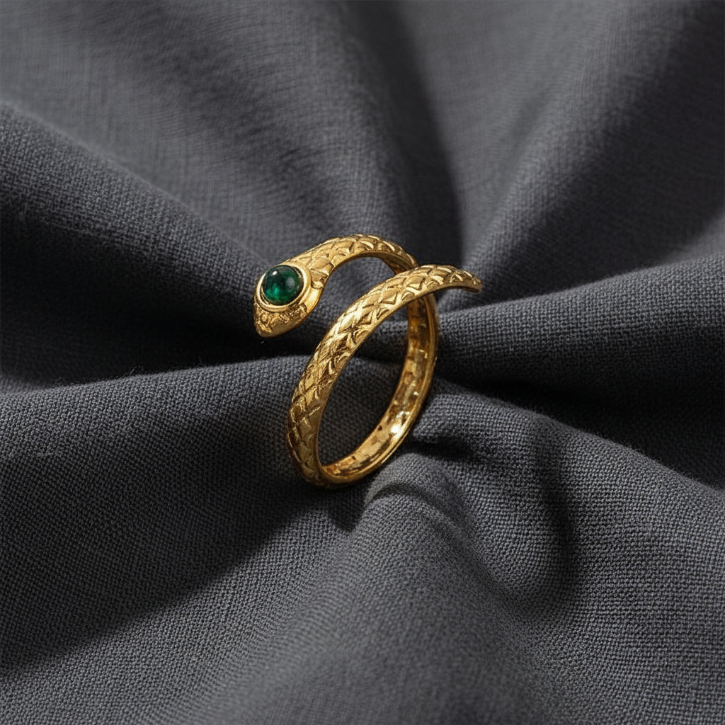 Emerald Kiss Ring